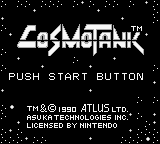 Cosmo Tank (USA) Title Screen